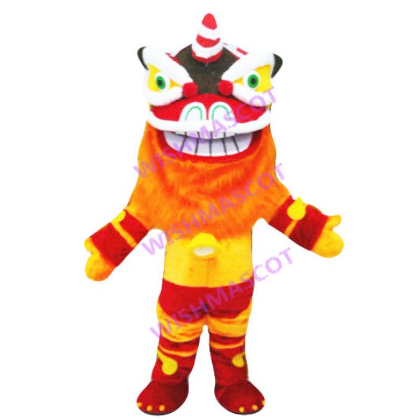 Chinese Traditional Lion Dance Mascot Costume
