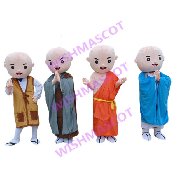 Little Monks In Monastery Mascot Costume