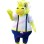 Yellow Cartoon Dragon Mascot Costume