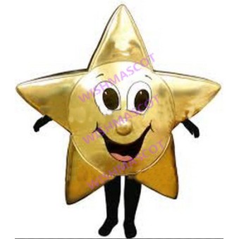 Dazzling Golden Pentagram Mascot Costume