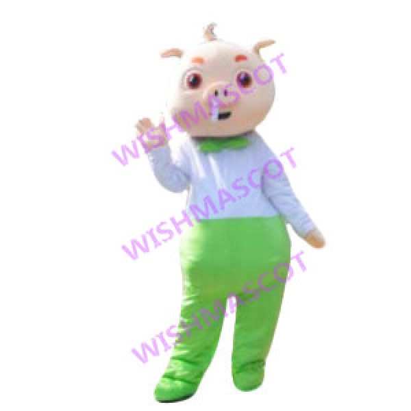 Polite Pig Mascot Costume