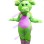 Barney Friend Green Dinosaur Mascot Costume