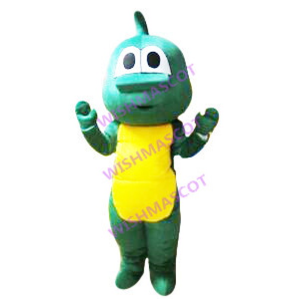 Green & Yellow Dragon Mascot Costume