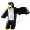 Long Fur Black Eagle Mascot Costume