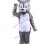 Bad Gray Wolf Mascot Costume