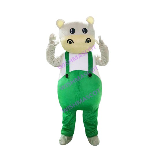 Exclamation Mark Cow Mascot Costume