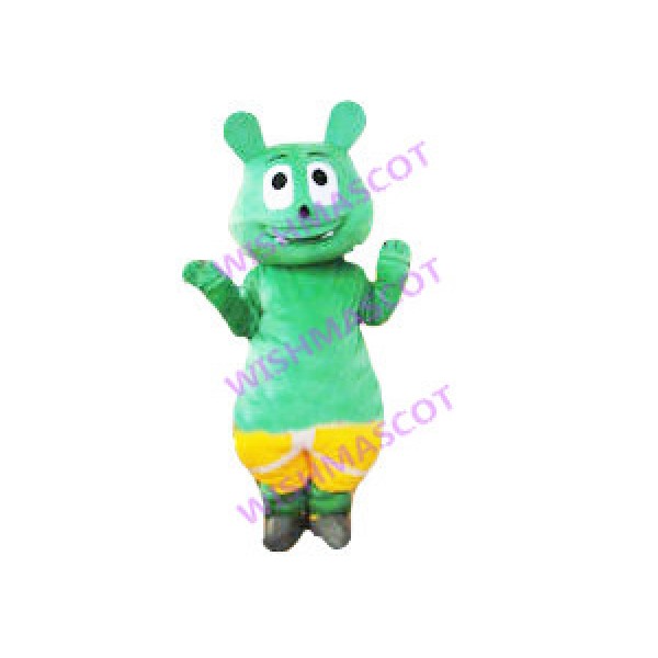 Green Beaver Mascot Costume