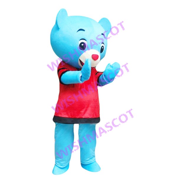 Blue Bear Gamer Mascot Costume