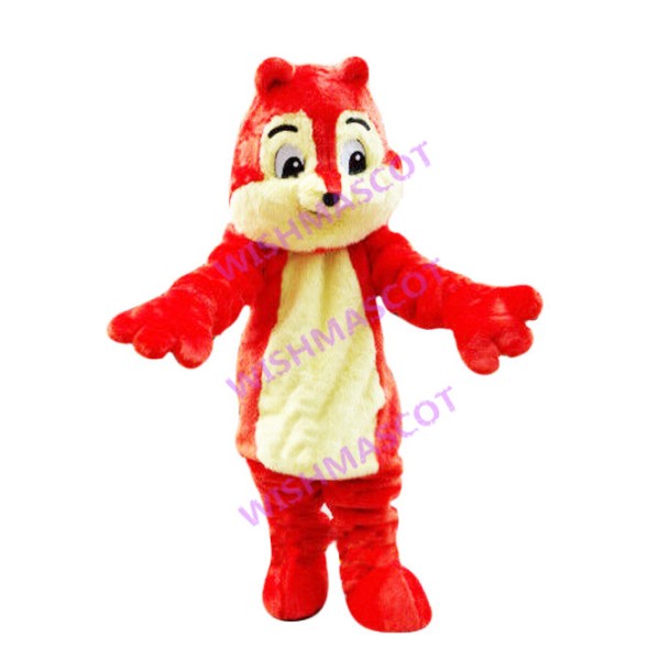 Plush Red Squirrel Mascot Costume