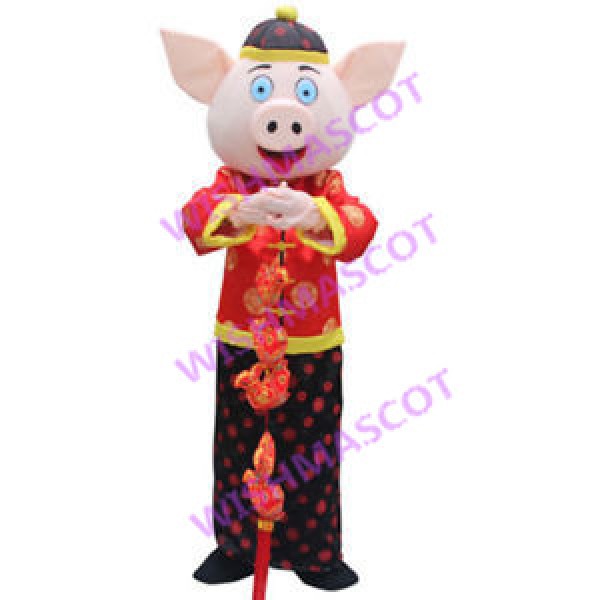 Congratulation Pig Mascot Costume