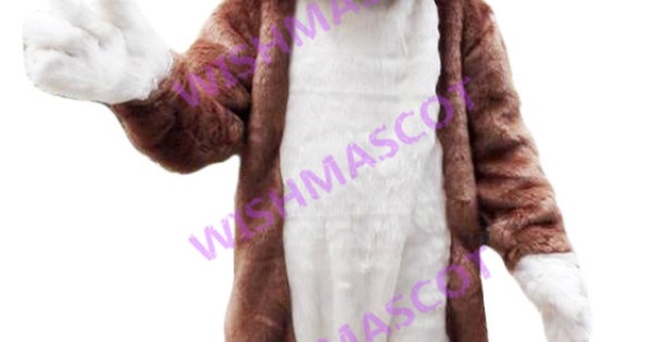 Soft Plush Brown Dog Mascot Costume