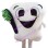 Tooth With Black Brush Mascot Costume