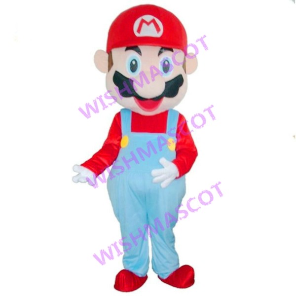 Plumber Mario Mascot Costume
