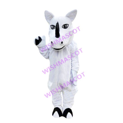 Strong Horse With Black Horn Mascot Costume