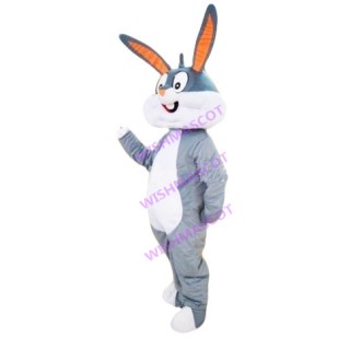 Gray Bugs Bunny Mascot Costume