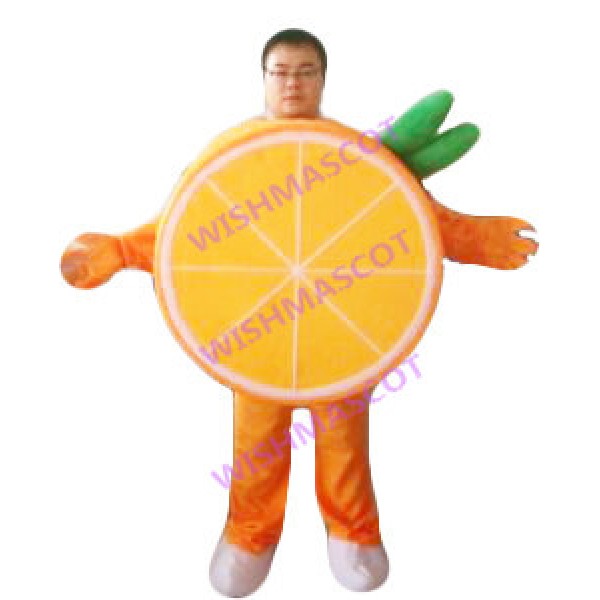 Sliced Orange Mascot Costume