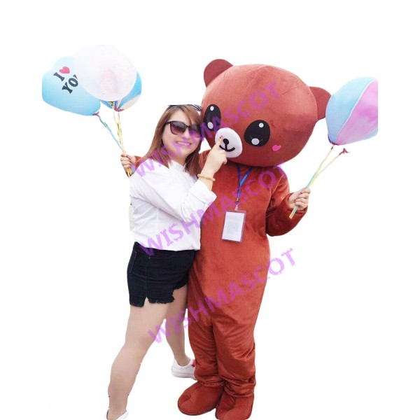 Brown Bear Staff Mascot Costume