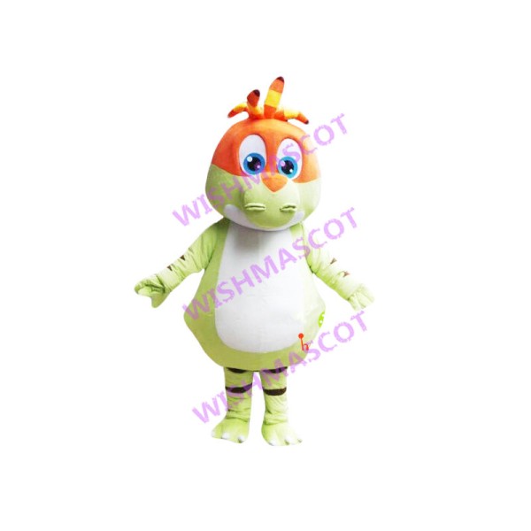 Amiable Green Baby Dragon Mascot Costume