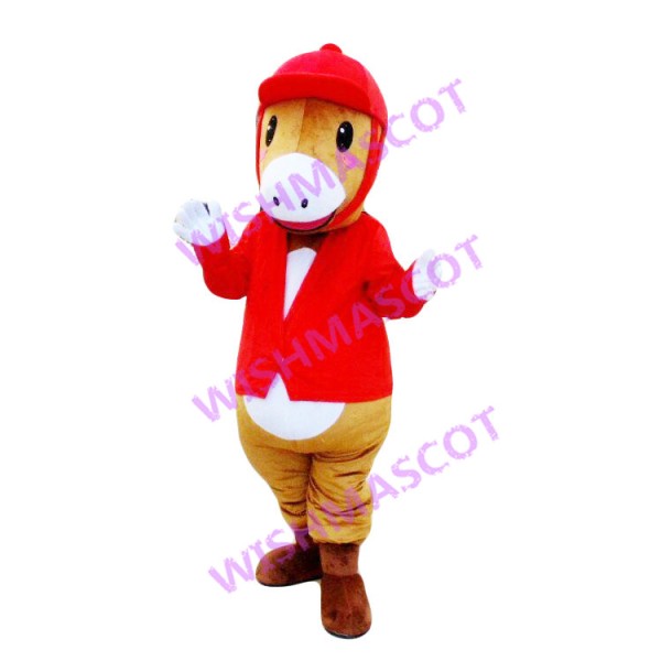 Horse In Riding Outfit Mascot Costume