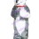 Furry Husky Dog With Collar Mascot Costume