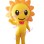 Sunflower With Bow Tie Mascot Costume