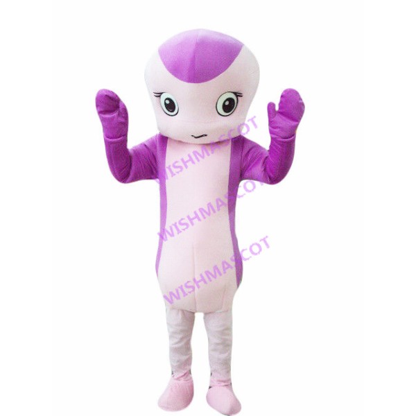 Purple Short Snake Mascot Costume