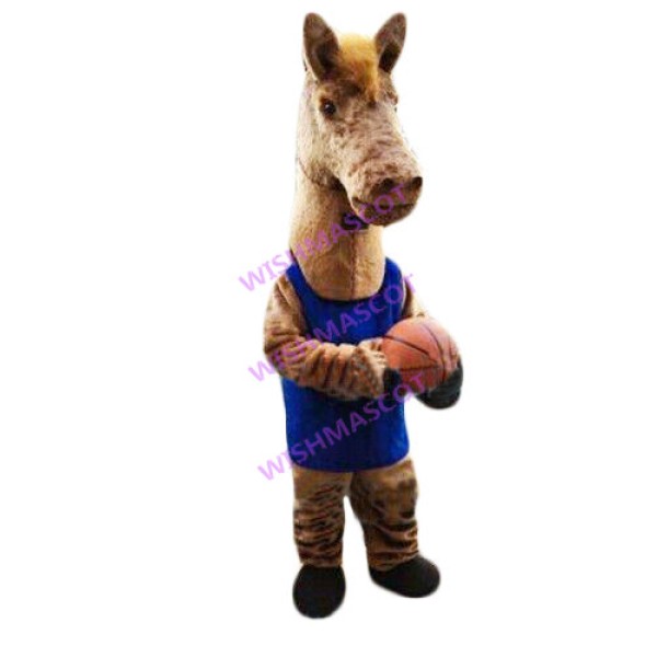 Shot Horse Player Mascot Costume