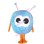 Sky Blue Small Cable Television Mascot Costume