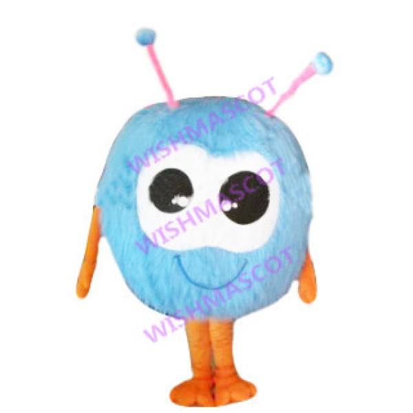 Sky Blue Small Cable Television Mascot Costume