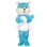 Halloween Blue Cat Mascot Costume
