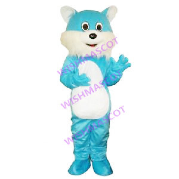 Halloween Blue Cat Mascot Costume