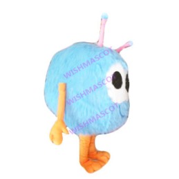 Sky Blue Small Cable Television Mascot Costume