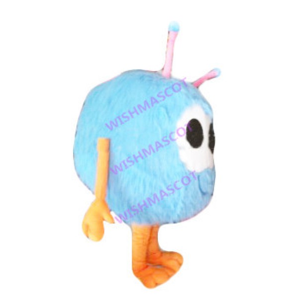 Sky Blue Small Cable Television Mascot Costume