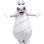 Huge White Hippo Mascot Costume
