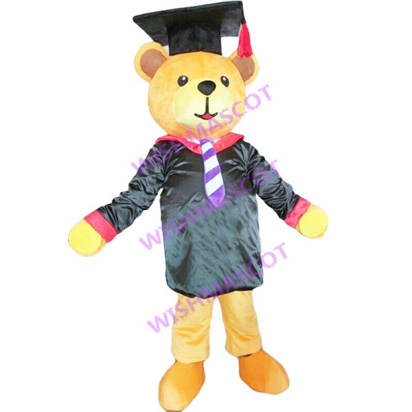 Graduate Bear Mascot Costume