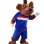Booing Brown Dog Mascot Costume