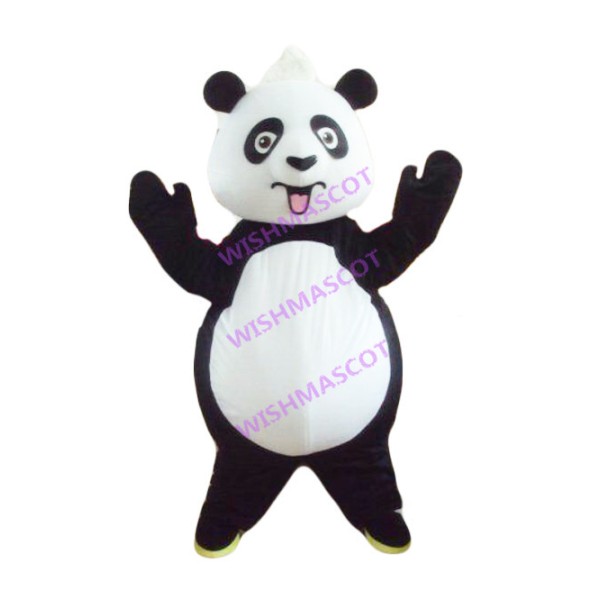 Jubilant Panda Mascot Costume