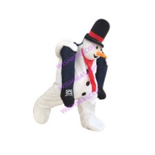 Snowman Artificial Leg Mascot Costume