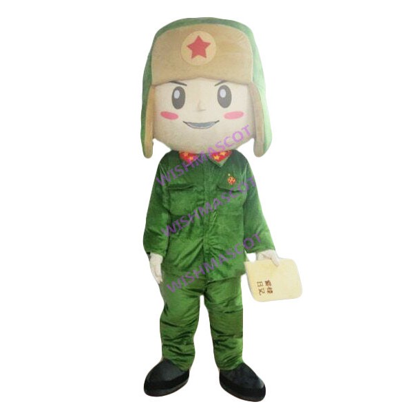 Selfless Red Army Uncle Mascot Costume