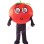 Tomato With Glasses Mascot Costume