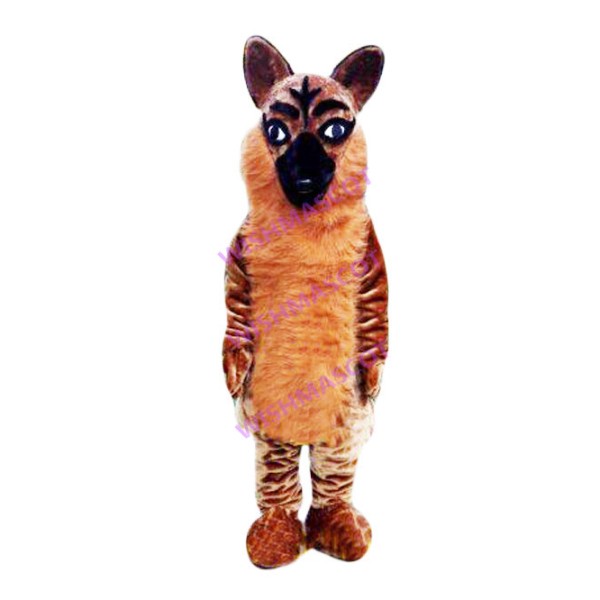 Immobile Wolfdog Mascot Costume