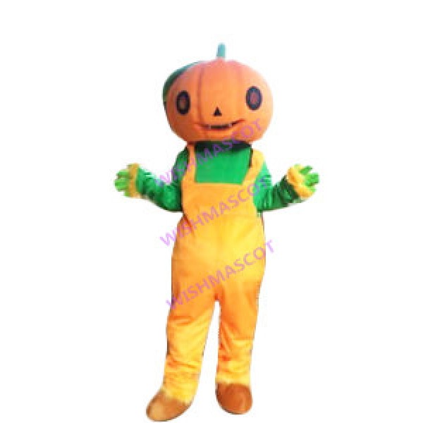 Halloween Pumpkin Man Mascot Costume