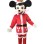Warm Christmas Mickey Mascot Costume