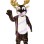 Golden Horned Reindeer Mascot Costume