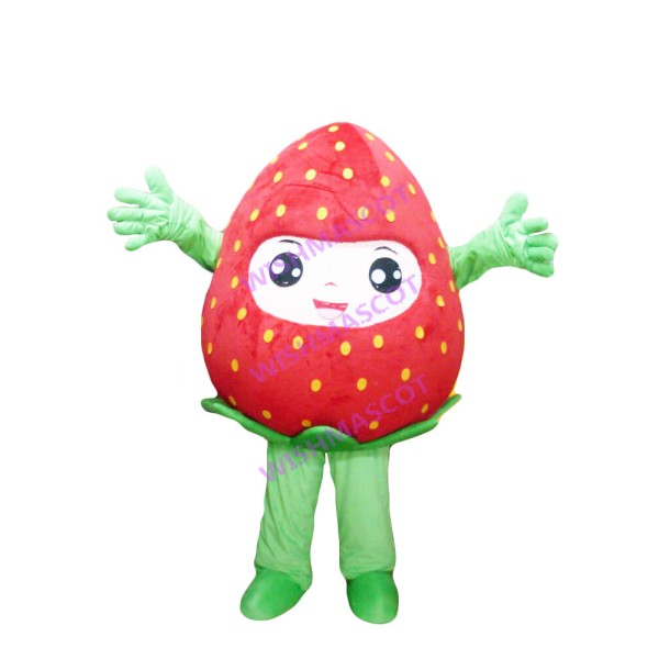 Vivid Strawberry Baby Mascot Costume