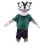 Confident Skunk Goalkeeper Mascot Costume