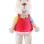 Fluffy Long Face Bear Mascot Costume