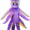 Upright Purple Octopus Mascot Costume