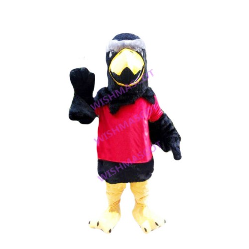 Tangled Black Eagle Mascot Costume