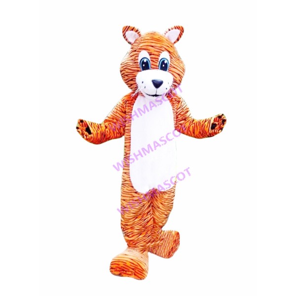 Horizontal Stripes Little Tiger Mascot Costume